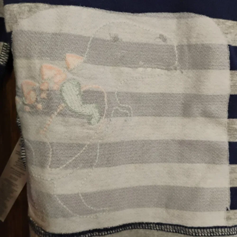 4T Carters Dinosaur Striped Pajama Top